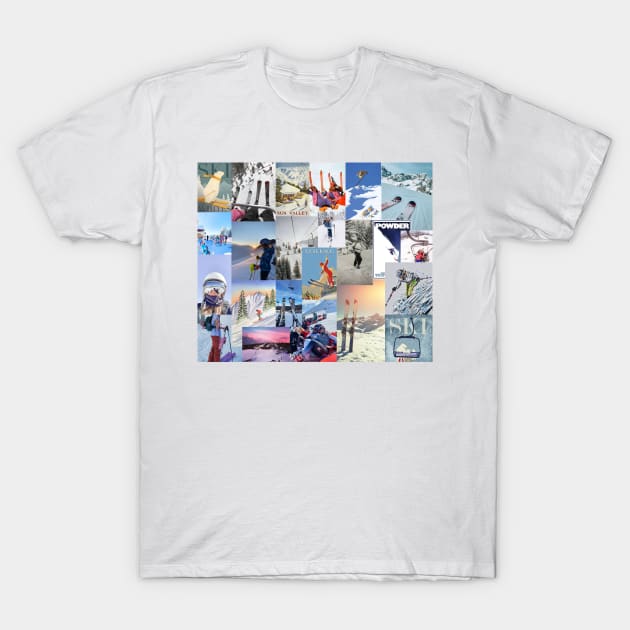 ski aesthetic collage T-Shirt by morgananjos